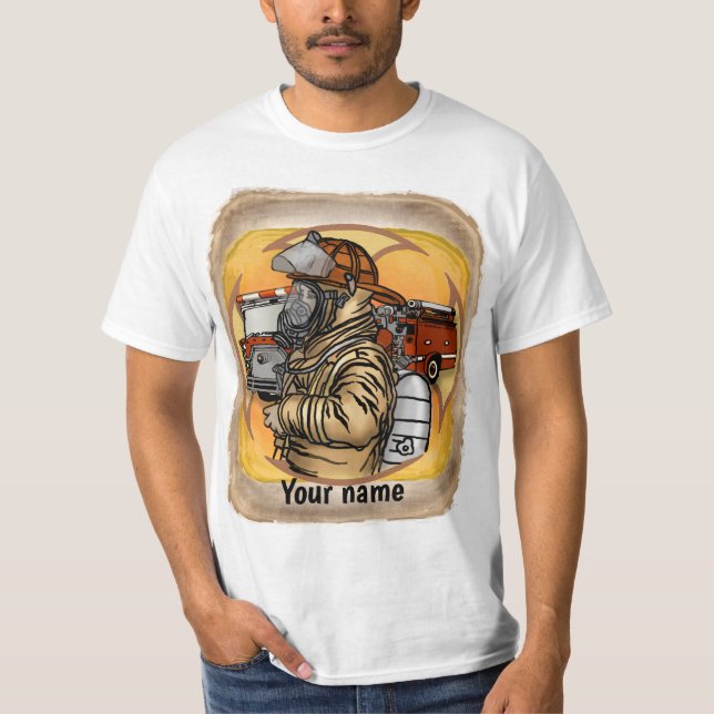 Feuerwehrmaske T - Shirt (Vorderseite)