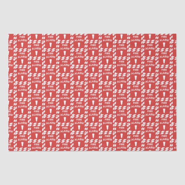 Feuerwehrmuster Feuermeldepapier Seidenpapier (Vorderseite)