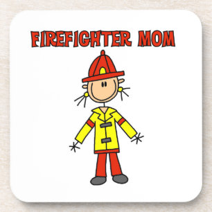 Feuerwehrmutter T-Shirts und Geschenke Getränkeuntersetzer