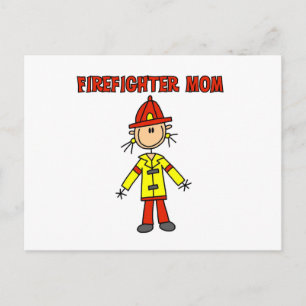 Feuerwehrmutter T-Shirts und Geschenke Postkarte