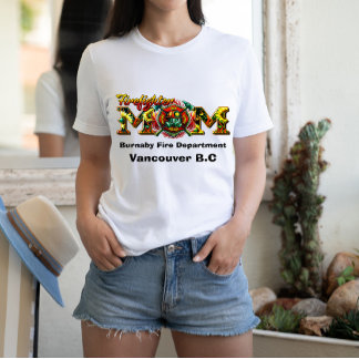 Feuerwehrmutter unterstützt die Helden T-Shirt