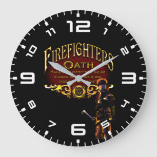Feuerwehroffizier Große Wanduhr