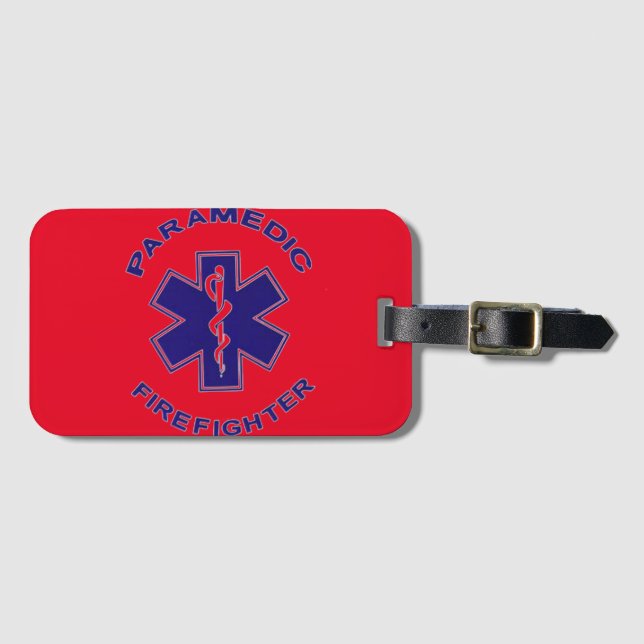 Feuerwehrparamedizin Gepäckanhänger (Vorderseite (Horizontal))