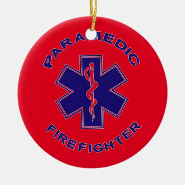 Feuerwehrparamedizin Keramikornament (Vorne)