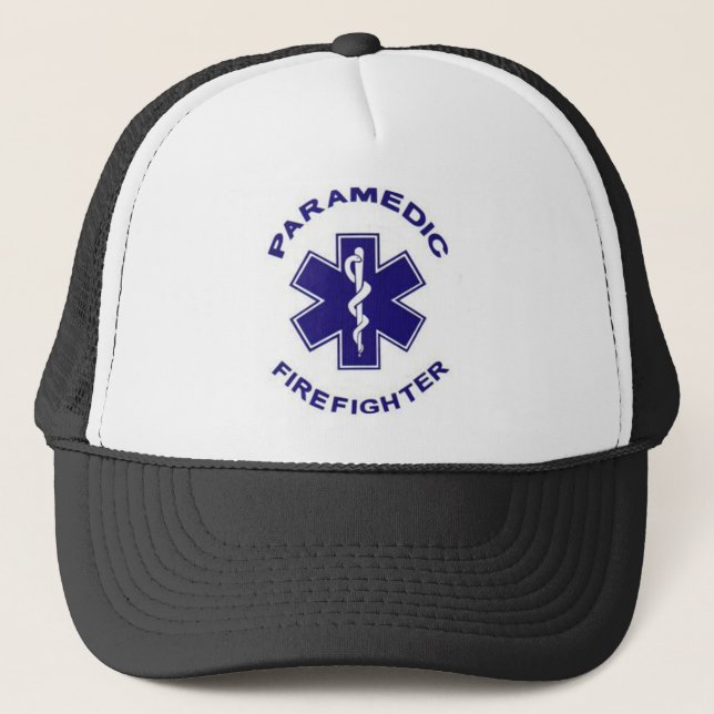 Feuerwehrparamedizin Truckerkappe (Vorderseite)