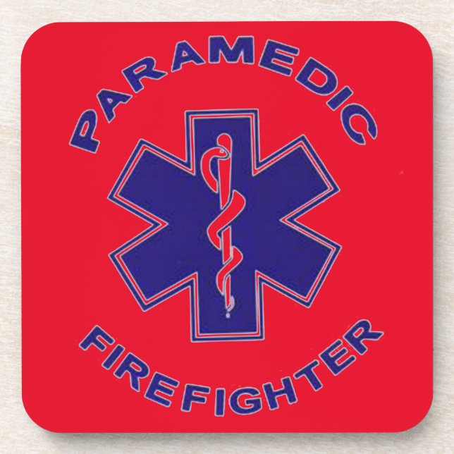Feuerwehrparamedizin Untersetzer (Vorderseite)