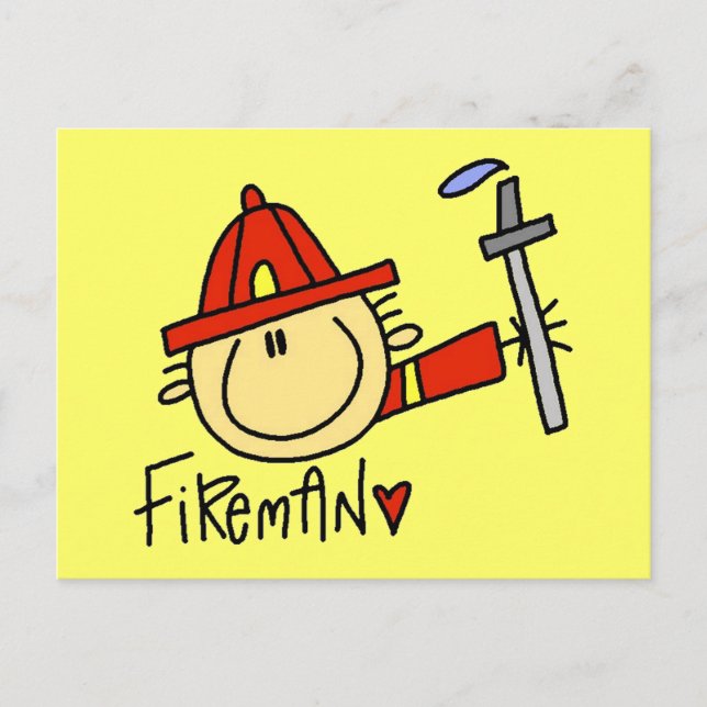 Feuerwehrpostkarten Postkarte (Vorderseite)