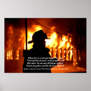 Feuerwehrquote Poster