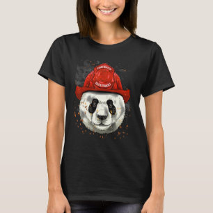 Feuerwehrriese Panda Feuerwehr Feuerwehrmann sein T-Shirt