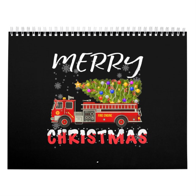 Feuerwehrschiff Weihnachtsfamilie für Feuerwehrleu Kalender (Titelbild)