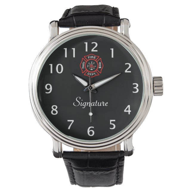 Feuerwehrsignatur Armbanduhr (Vorderseite)