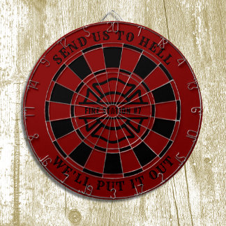Feuerwehrstation Fireman Dartboard and Dartboard Dartscheibe