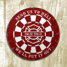 Feuerwehrstation Fireman Dartboard and Dartboard