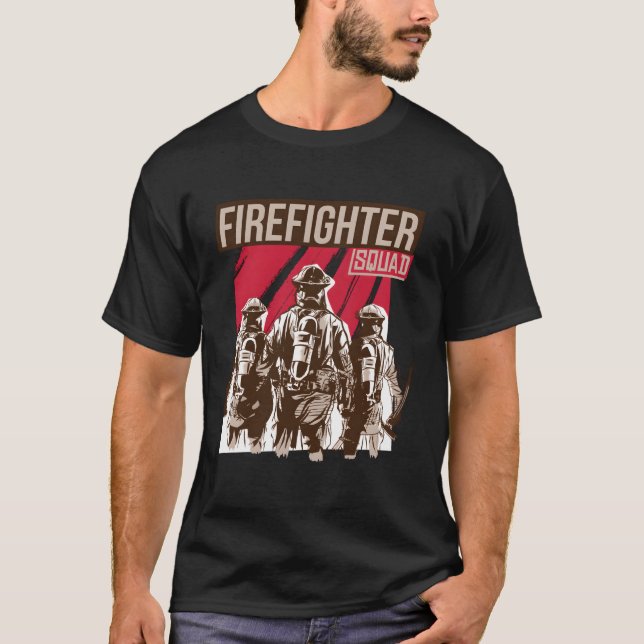 Feuerwehrteam als Feuerwehr T-Shirt (Vorderseite)