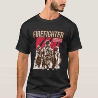 Feuerwehrteam als Feuerwehr T-Shirt