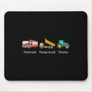 Feuerwehrwagen Kipper Traktor Subtil Anti Trump 1 Mousepad
