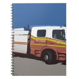 Feuerwehrwagen Notizblock