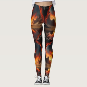 Feuerwelt Sonnenuntergang Leggings