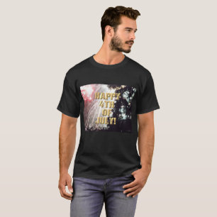 Feuerwerk 14 4. Juli Männer schwarzes Shirt