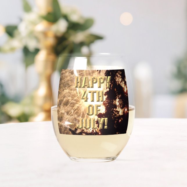 Feuerwerk 15 4. Juli Weinglas Weinglas Ohne Stiel (Insitu (Hochzeit))