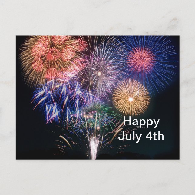 Feuerwerk 2. Juli 4. Postkarte (Vorderseite)