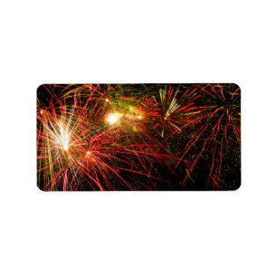 Feuerwerk 33 adressaufkleber
