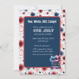 Feuerwerk 4. Juli GRILLEN Einladung