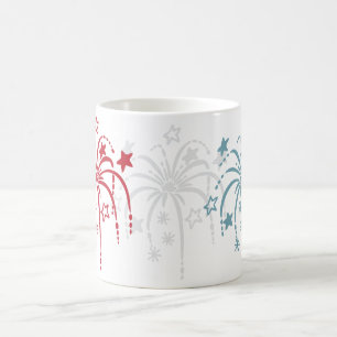 Feuerwerk 4. Juli Kaffeepause Tasse