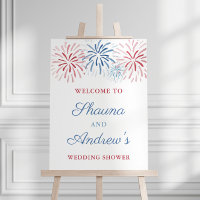 Feuerwerk 4. Juli Paare Polterabend Willkommen