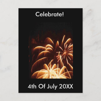 Feuerwerk 4. Juli Postkarte