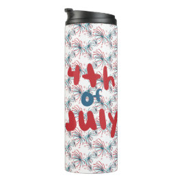Feuerwerk 4. Juli Stars Doodles Thermosbecher