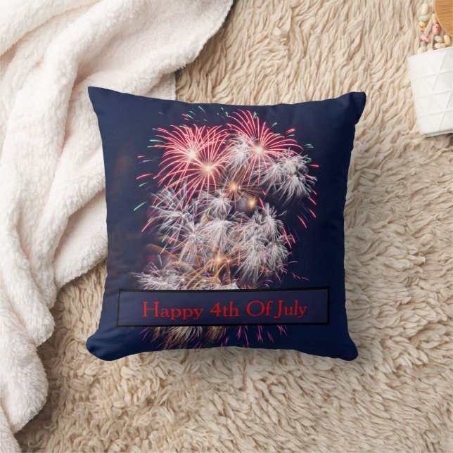 Feuerwerk 4. Juli Unabhängigkeitstag Kissen (Decke)