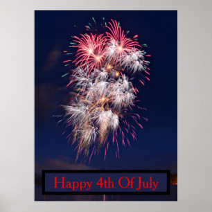 Feuerwerk 4. Juli Unabhängigkeitstag Poster
