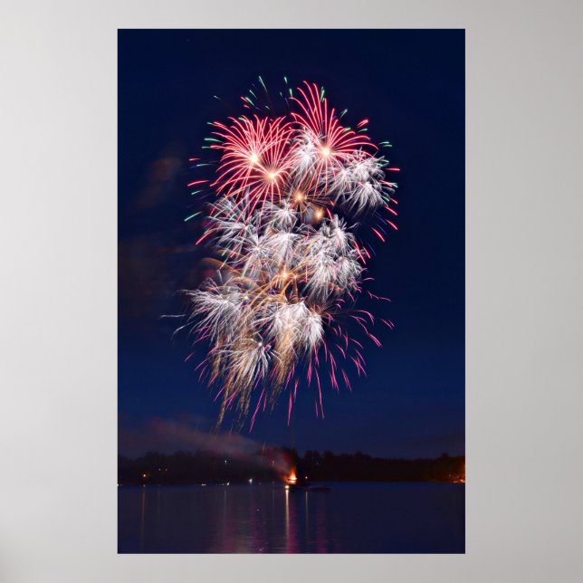 Feuerwerk 4. Juli Unabhängigkeitstag Poster (Vorne)