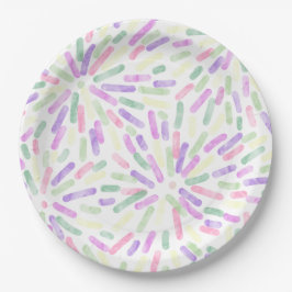Feuerwerk Abstrakt Genderfae Flag Pastete Pappteller