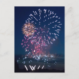 Feuerwerk ahoy! postkarte