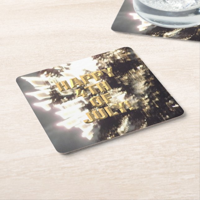 Feuerwerk am 24. Juli Untersetzer (angewinkelt)