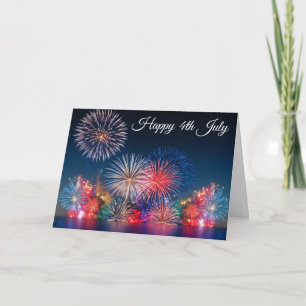 Feuerwerk am 4. Juli Karte