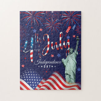 Feuerwerk Amerikanische Unabhängigkeitstag mit der