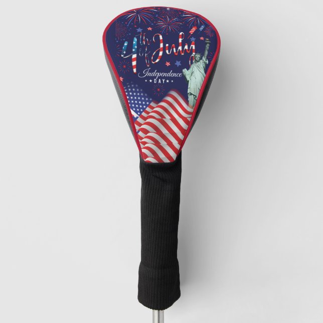 Feuerwerk Amerikanische Unabhängigkeitstag mit der Golf Headcover (Vorderseite)