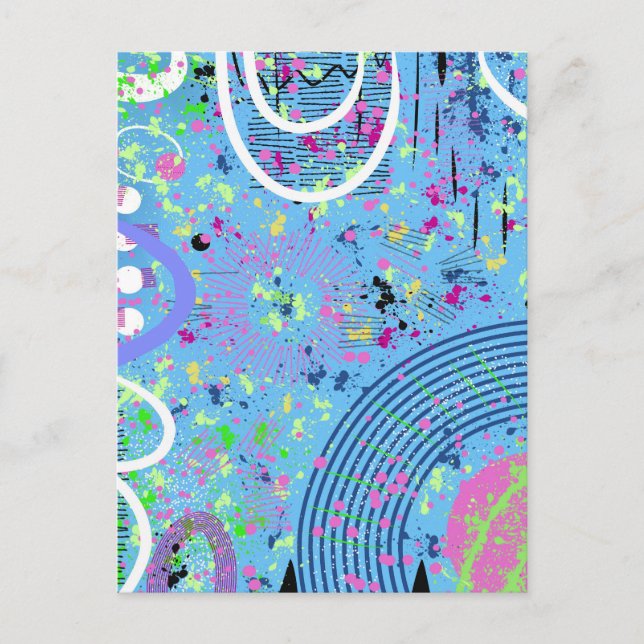 Feuerwerk anzeigen postkarte (Vorderseite)