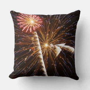 Feuerwerk auf dem Savannah River Kissen