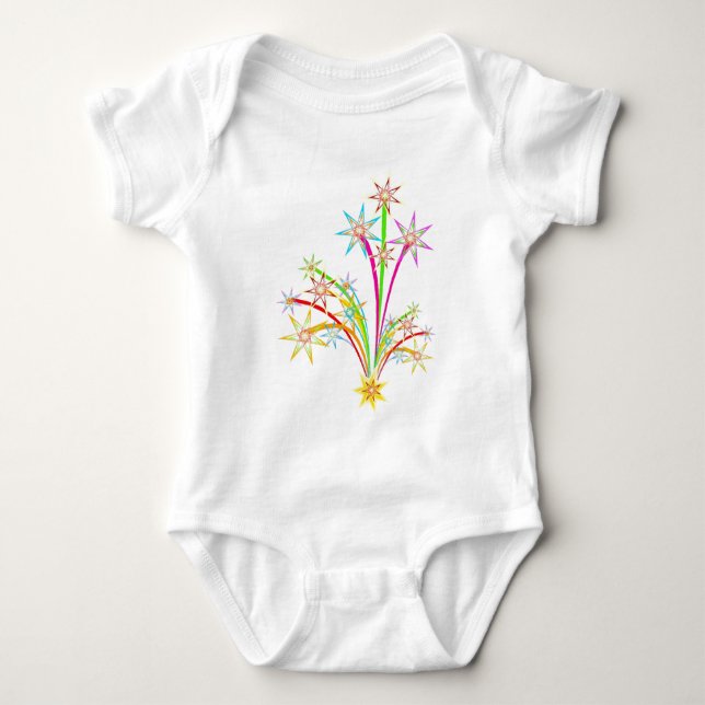 Feuerwerk Baby Strampler (Vorderseite)