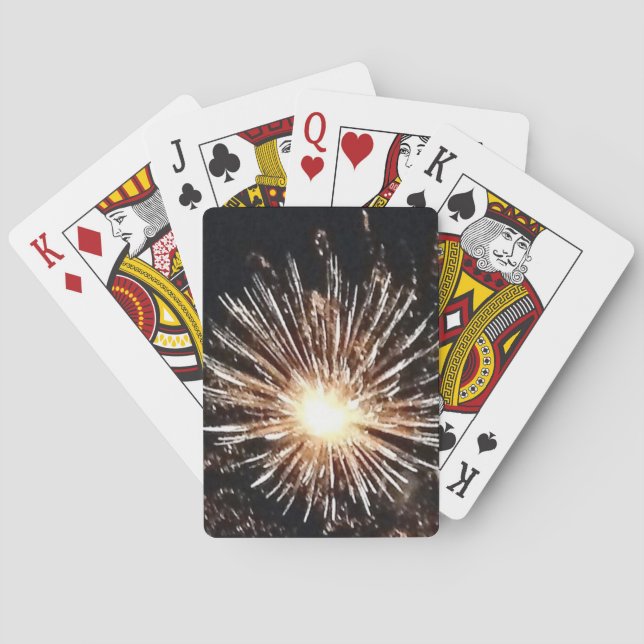 Feuerwerk-Burst Spielkarten (Rückseite)