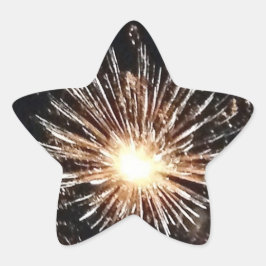 Feuerwerk-Burst Stern-Aufkleber