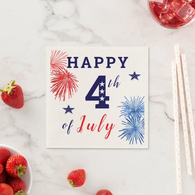 Feuerwerk Celebration Napkins Serviette (Beispiel)
