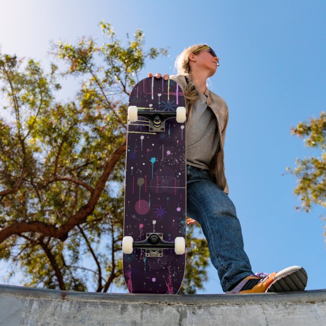Feuerwerk-Display: Abstrakte Kunst  Skateboard (Außenbereich 1)
