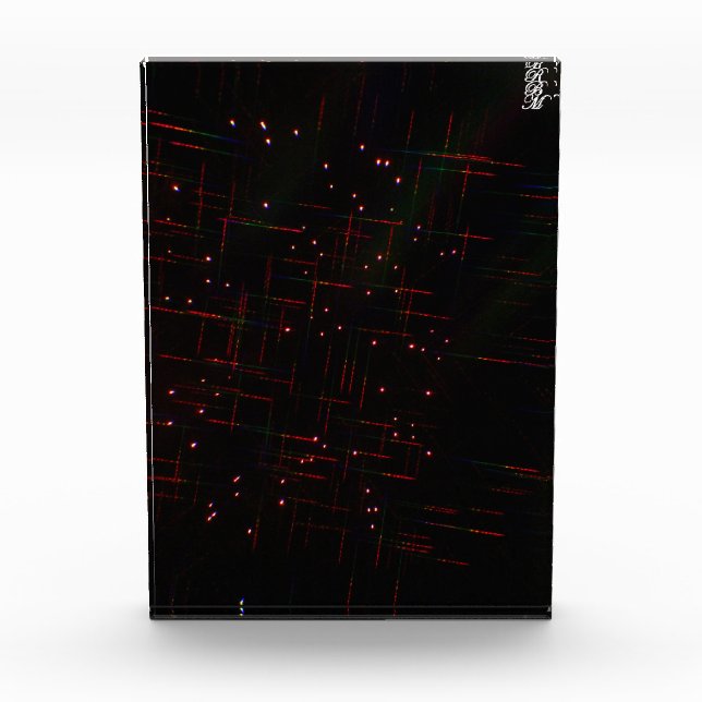 Feuerwerk durch 3D-Brille 6 Fotoblock (Vorderseite)