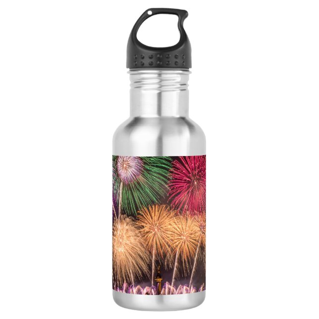 Feuerwerk Edelstahlflasche (Vorderseite)