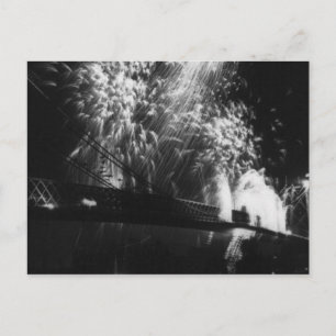 Feuerwerk, Eröffnung der Williamsburger Brücke 190 Postkarte